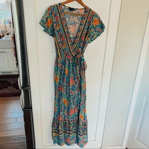 Aly Daly Maxi Wrap Dress